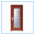 Puertas de vidrio de madera / interiores de PVC de nuevo diseño y venta caliente
